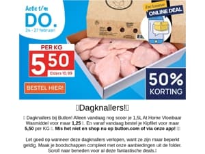 Kipfilet voor 5,50 per KG!😍
