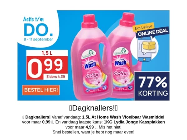 Wasmiddel voor 0,99!🫧