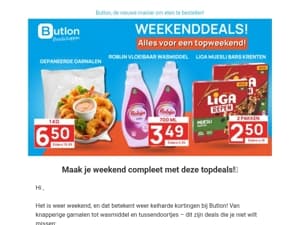 Profiteer van topdeals dit weekend!🤑