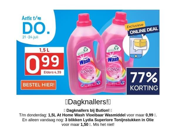 1,5L Wasmiddel voor 0,99!🫧