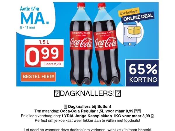Coca- Cola Regular 1,5L voor maar 0,99🥤🤩