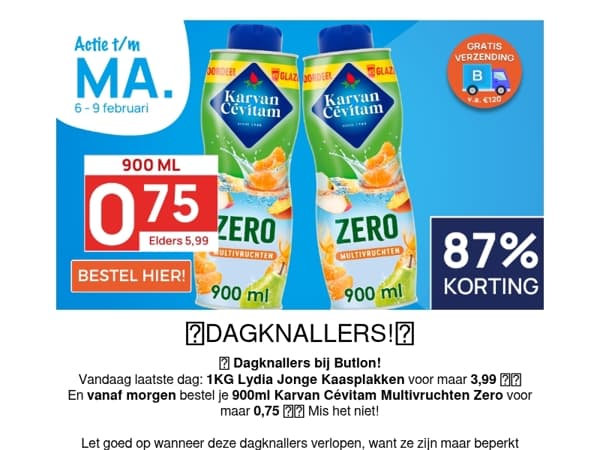 900ml Karvan Cévitam voor 0,75!😲