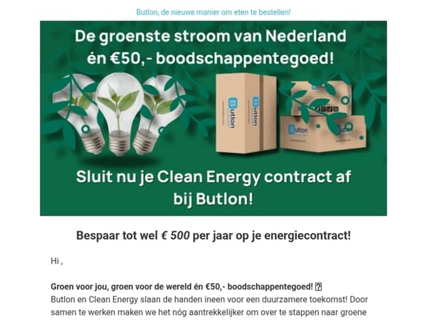 Ontvang €50,- gratis boodschappen!🎁