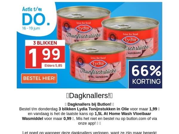 3 blikken Tonijn in Olie voor maar 1,99!🐟