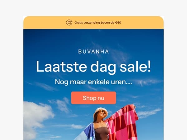 Laatste dag voor korting ⏳