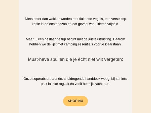 Het kampeerseizoen is begonnen 🏕️