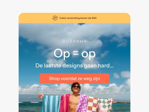 Bijna uitverkocht… 🌴