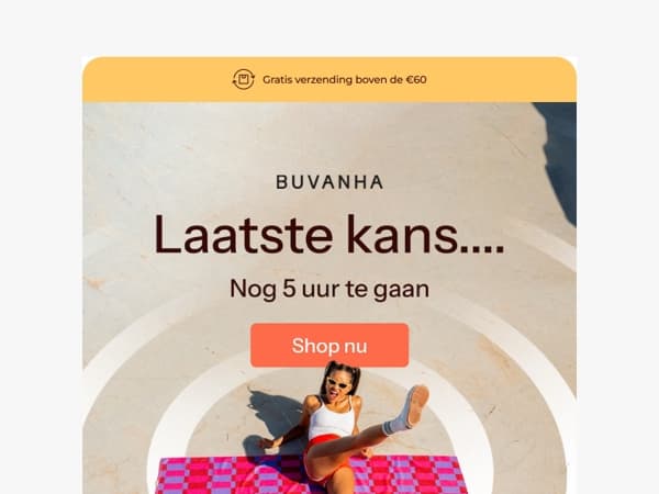 Nog 5 uur te gaan... ⏰