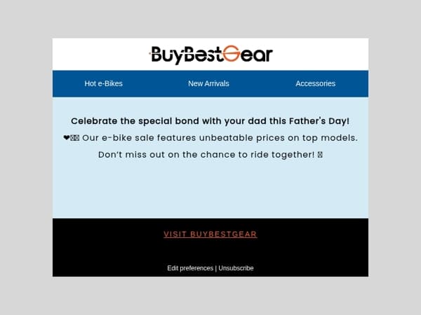 🎉🎁 Gift Dad an E-Bike!