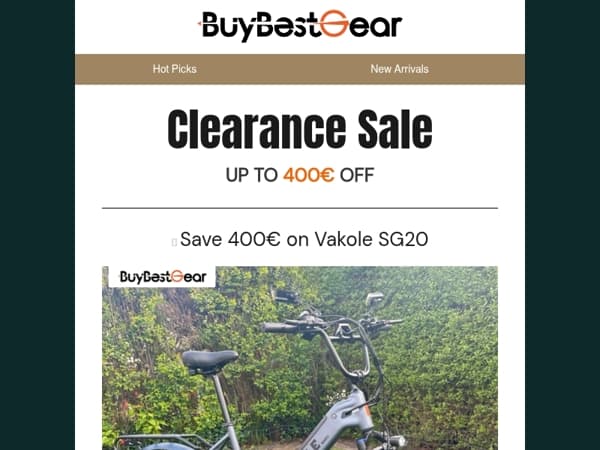 Clearance Sale — Up to 400€ Off