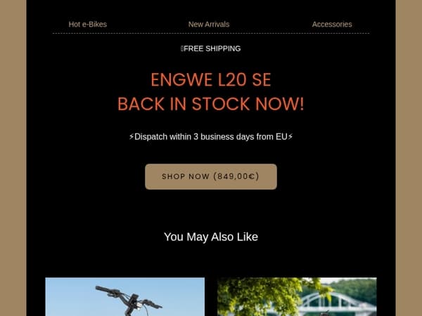 Engwe L20 SE: Back in Stock Now!