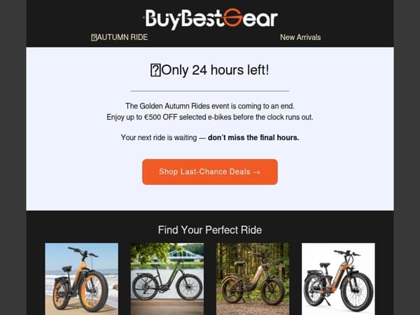 ⚡ LAST 24 HOURS: Save Up to €500