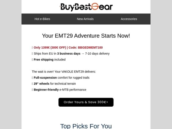 🎉 Your Vakole EMT29 Now in Stock! 🎉