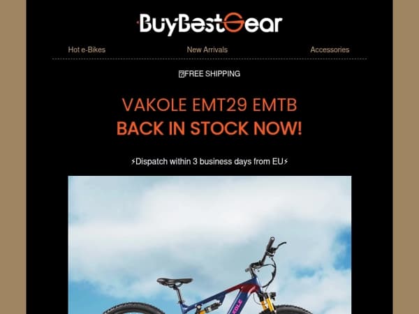 Vakole EMT29: Back in Stock Now!