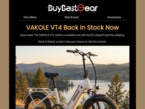 VAKOLE VT4 Is Available Now