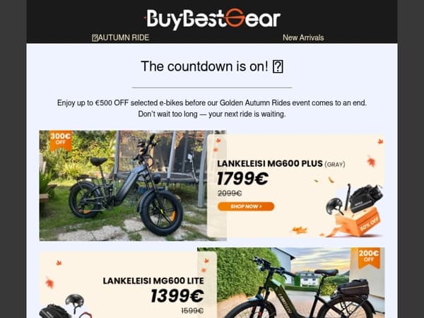 🍂 Autumn Deals End in Just a Few Days