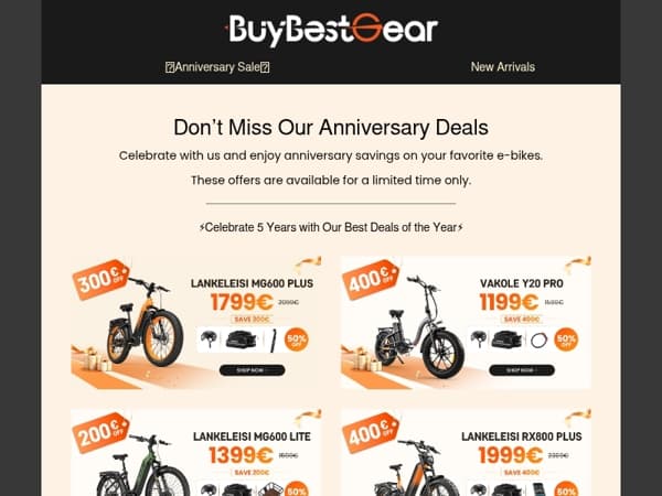 ⚡The Anniversary Sale Won’t Last Forever⚡
