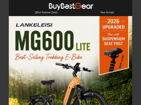 2026 Upgraded MG600 Lite — Ride More Comfortably