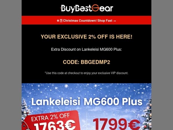 Double the Savings on Your MG600 Plus