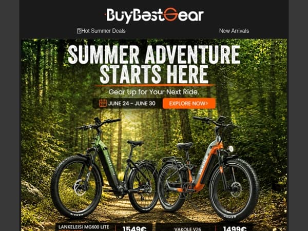 ⚡ Summer Adventure Deals Are Here