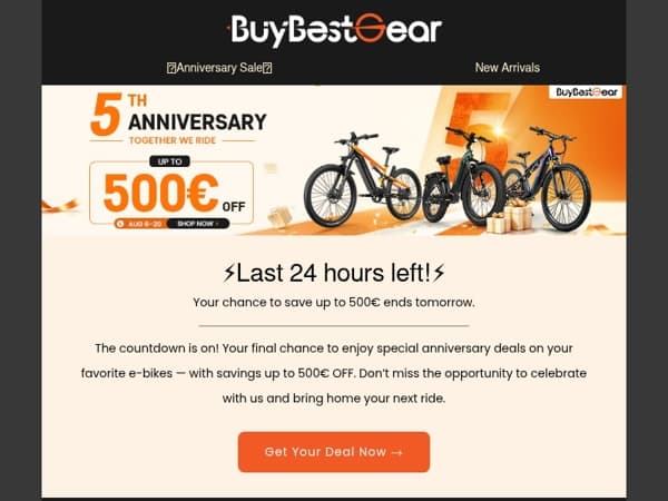 ⚡Final 24H: Anniversary Deals Ending Soon⚡