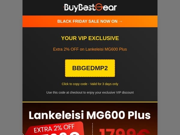 ⚡Your Lankeleisi MG600 Plus Special Access