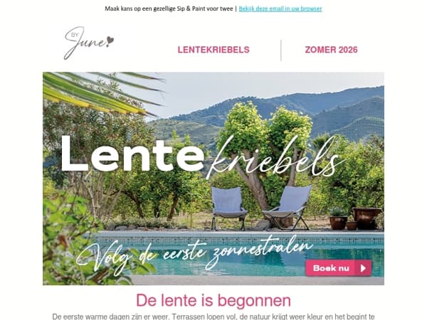 Lentekriebels in de lucht