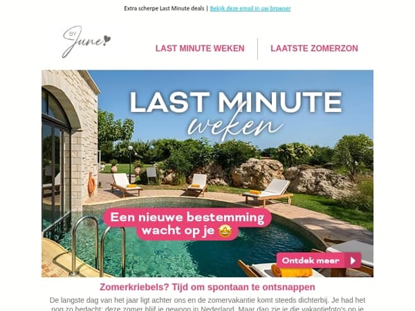 Tijd voor een spontane ontsnapping