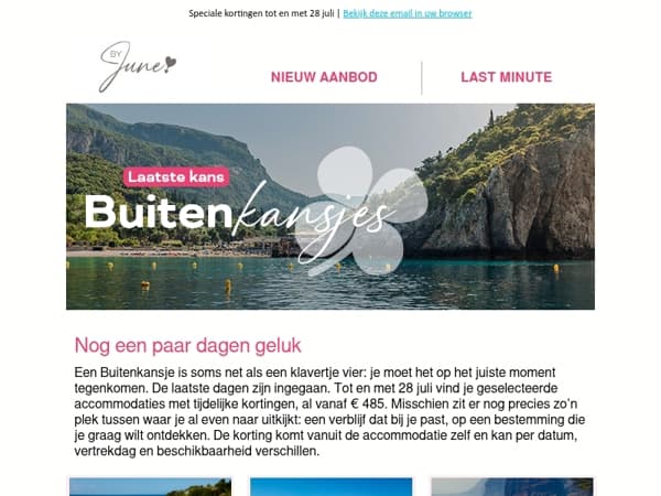 Buitenkansjes vanaf € 485