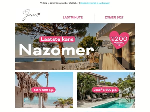  Laatste kans: tot € 200 korting*
