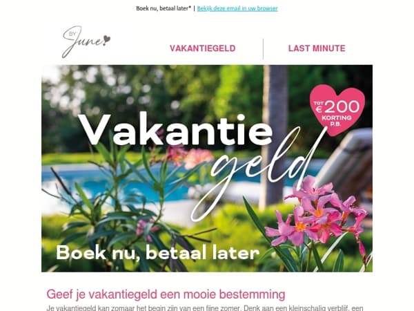 Van vakantiegeld naar vakantieplannen