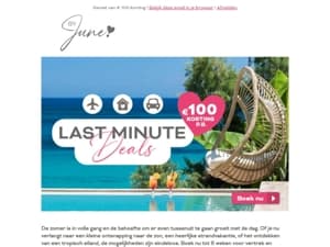 Last minute naar de zon!