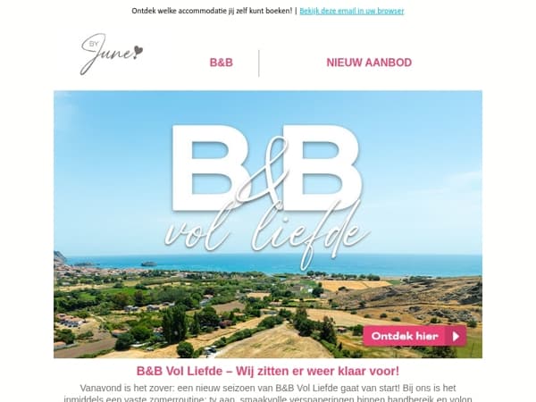B&B Vol Liefde gaat van start!