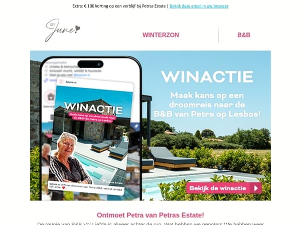 Maak kans op een verblijf bij Petras Estate!