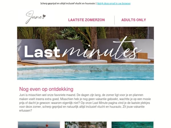 Last Minutes: de laatste plekjes wachten op je