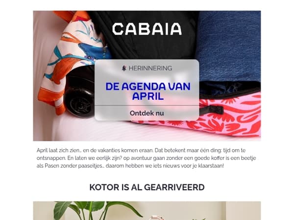 Wat je te wachten staat in april