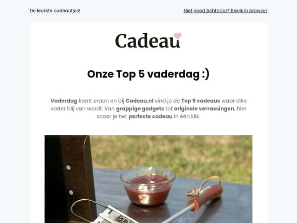 Onze Cadeau.nl Top 5 Vaderdag! 🎁👨