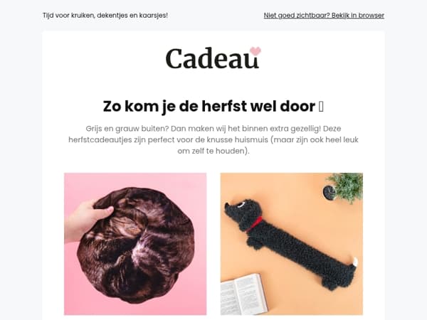 Pssst Mailaanbiedingen, bekijk onze herfstfavorieten 🍂