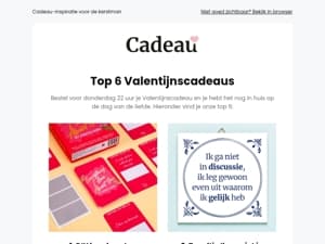 Onze Top 6 Valentijnsdag💕