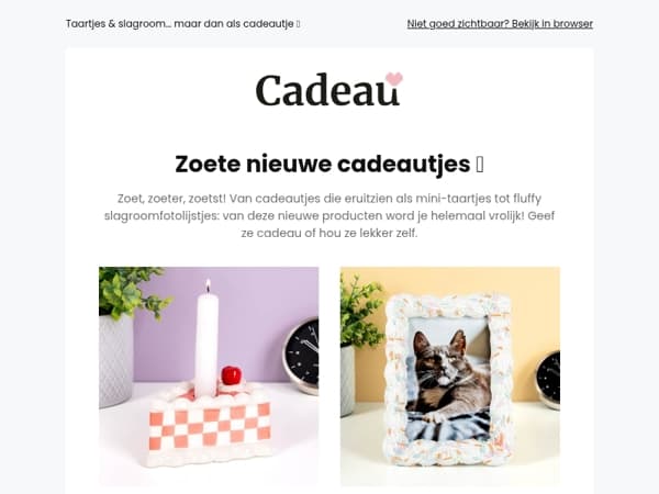 Zoete cadeautjes die eruitzien om op te eten 🎂