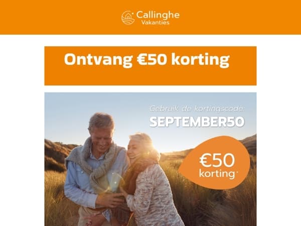Laatste kans: €50 korting op je verblijf in september 🌅