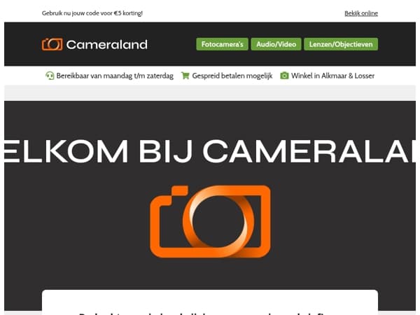 Bedankt voor je inschrijving