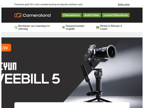 Nieuwe Zhiyun Weebill 5 gimbal