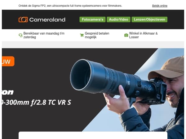 Nieuwe Nikon Z 120–300mm voor professionele sportfotografen