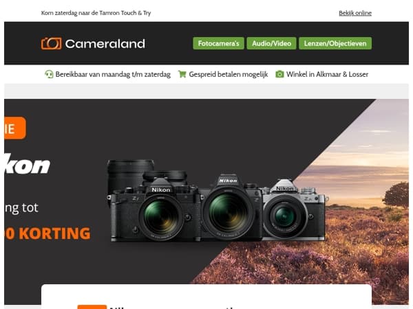 Nieuwe acties van Nikon en Canon