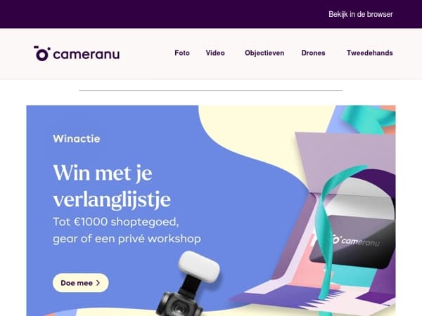 Win tot €1000 shoptegoed!