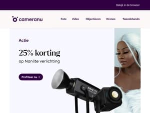 Mis het niet: 25% Korting op Nanlite LED-verlichting!