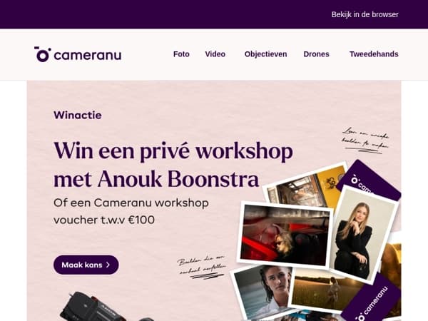 Win een privé workshop met Anouk Boonstra