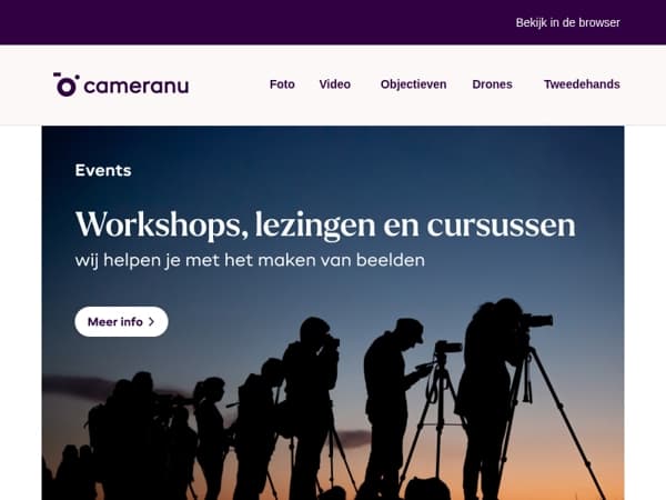 Ontdek onze leerzame cursussen, lezingen en workshops!