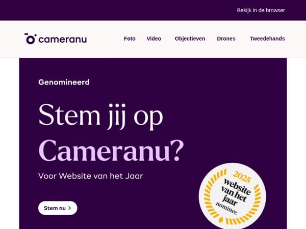 Verkiezingstijd! Jouw stem telt; kies voor Cameranu